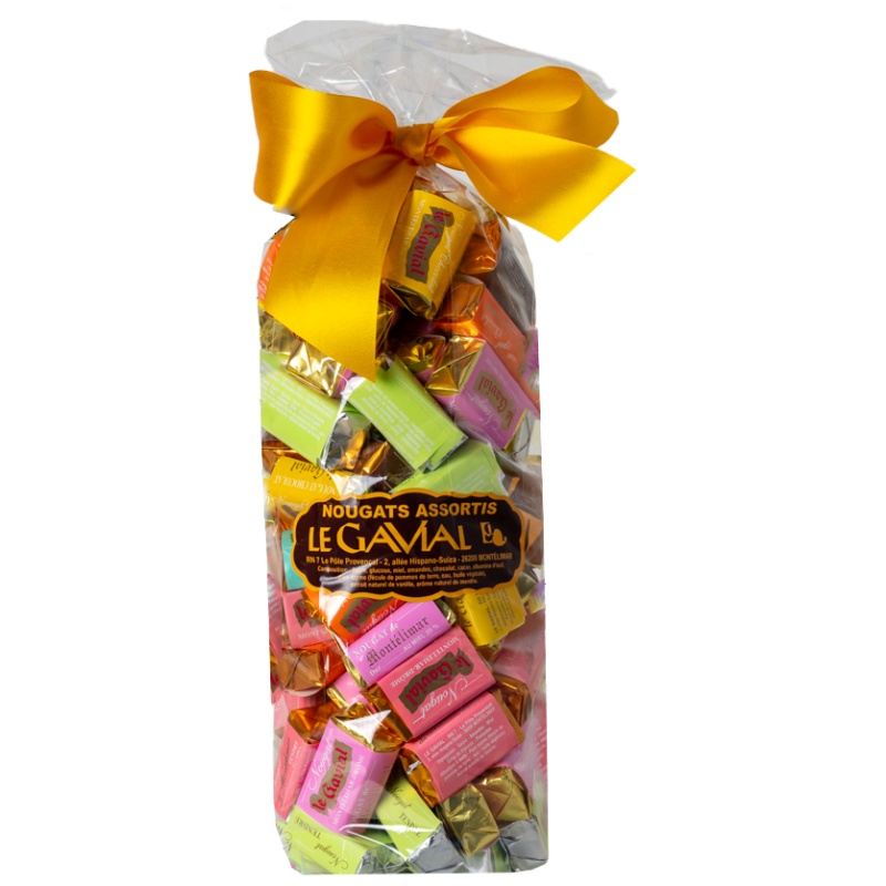 Nougats et Nougats aux Chocolats Assortis - Sac de 800 g