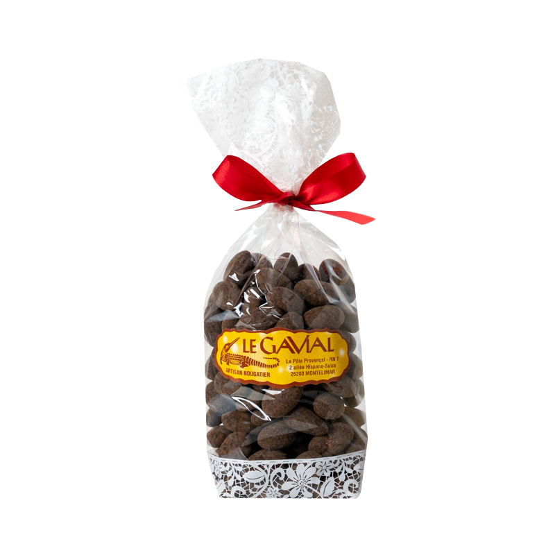 Amandes Chocolat Cacao - Sac de 350 Gr