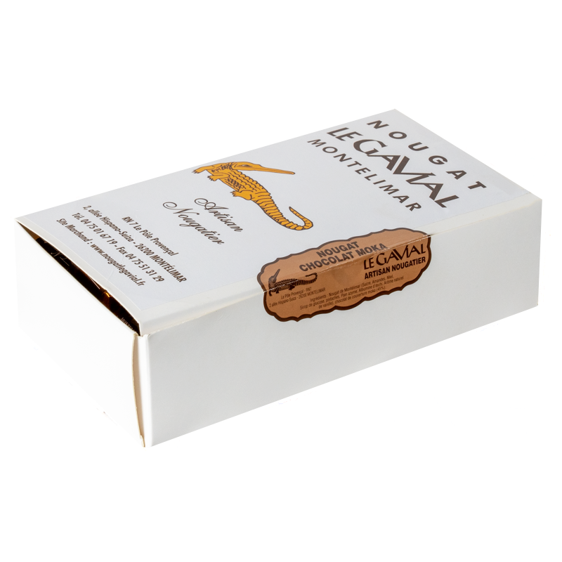 Boite Vrac de Croquettes de Nougat Tendre au Chocolat Moka - 1 Kg