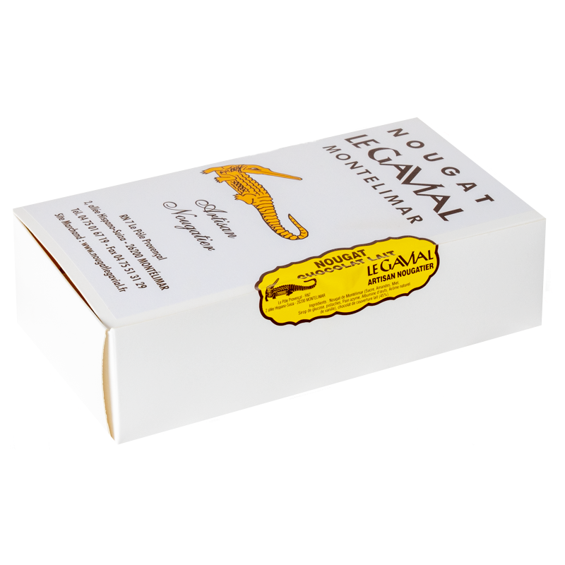 Boite Vrac de Croquettes de Nougat Tendre au Chocolat Lait - 1 Kg